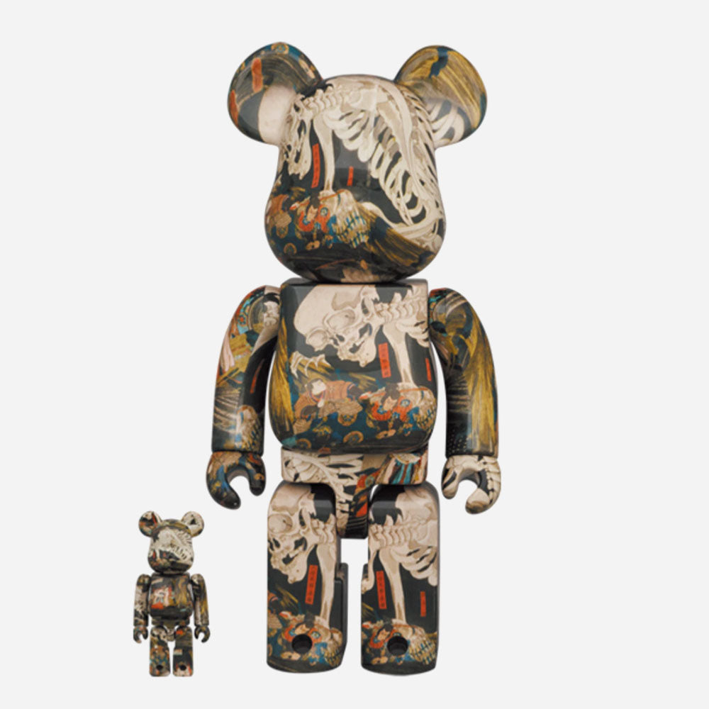 MEDICOM TOY x UTAGAWA KUNIYOSHI - BEARBRICK 400% + 100% - The Haunted Old Place at Soma