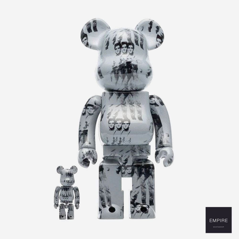 MEDICOM TOY BE@RBRICK 400% ANDY WARHOL ELVIS PRESLEY 2-PACK