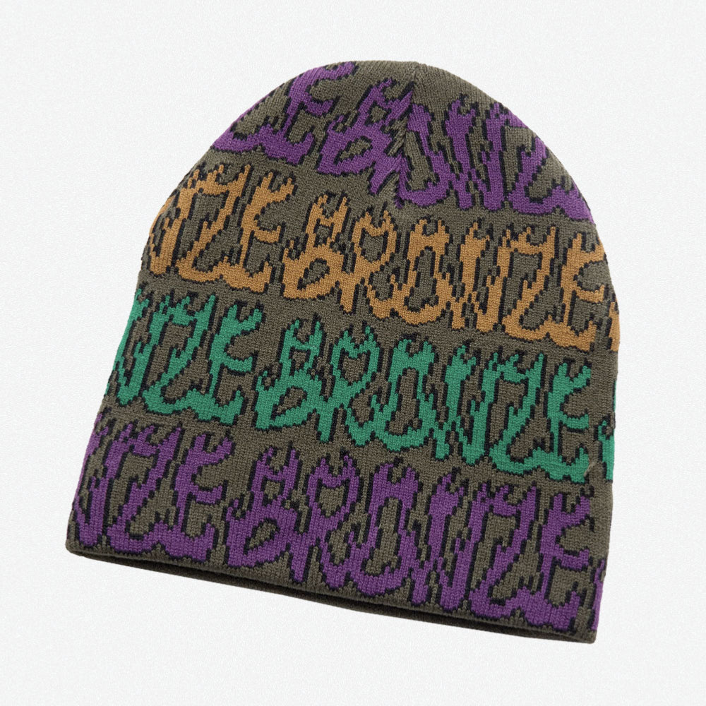 Bronze 56k - Flame Beanie - Olive