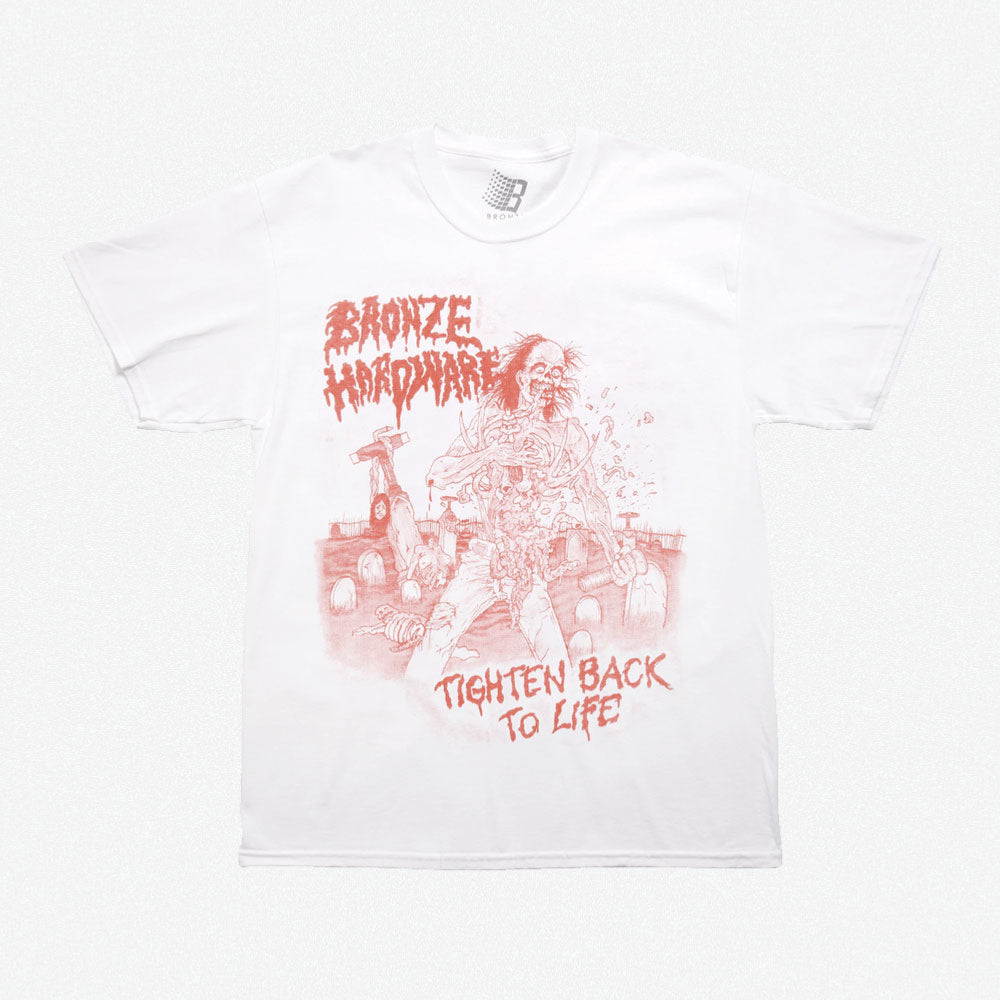56K bronze - TIGHTEN BACK TO LIFE TEE - White