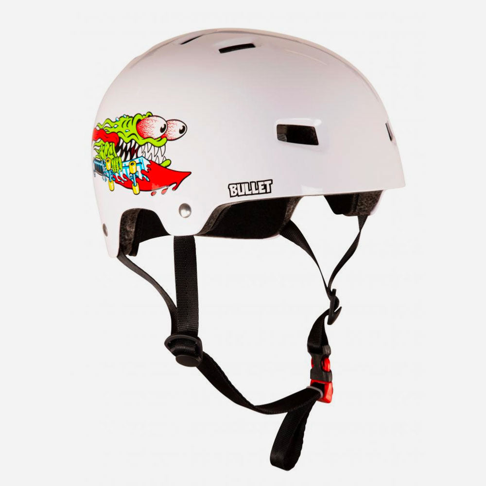 BULLET x SANTA CRUZ - SLASHER HELMET - Gloss white