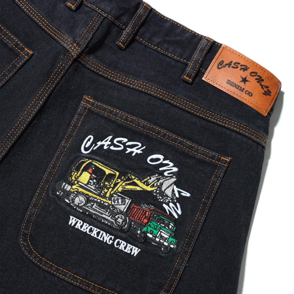 Cash only - Wrecking Baggy Jeans - washed black