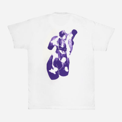 Five -A - TEE marble - White - Purple