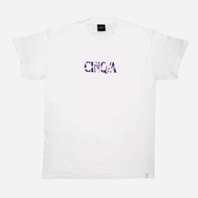 Five -A - TEE marble - White - Purple