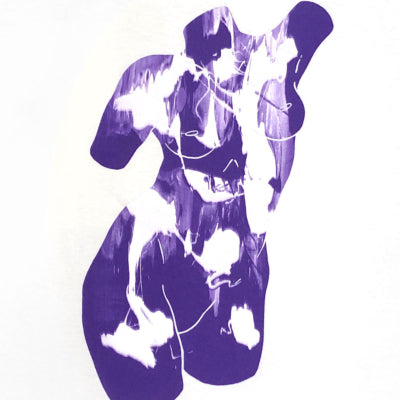 Five -A - TEE marble - White - Purple