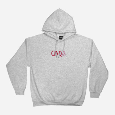 Five -A - Classic Hoodie - Gray - Red