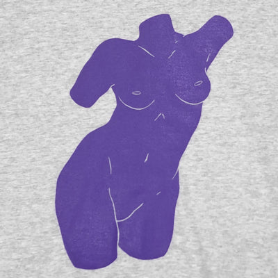 Five -A - Classic Hoodie - Gray - Purple