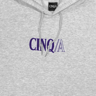 Five -A - Classic Hoodie - Gray - Purple