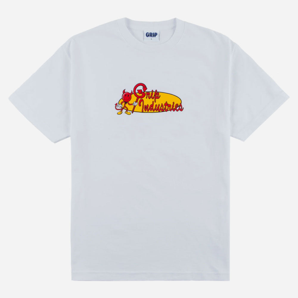 CLASSIC GRIP - GRIP INDUSTRIES T-SHIRT - White