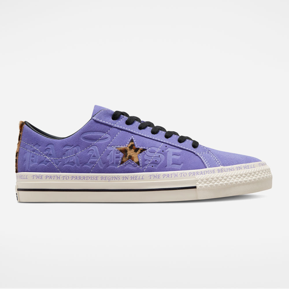 CONS by CONVERSE x PARADISE NYC - ONE STAR PRO OX SEAN PABLO - Wild Lilac - Black - Egret