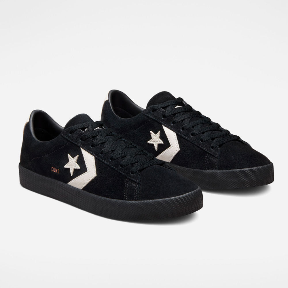 CONS  - PRO LEATHER OX - BLACK EGRET BLACK