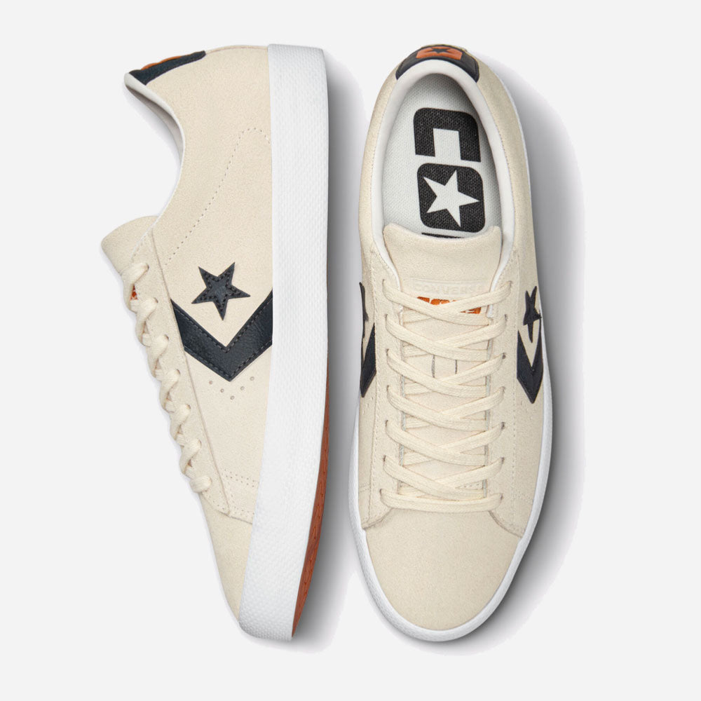 CONS  - PRO LEATHER OX - EGRET BLACK EGRET