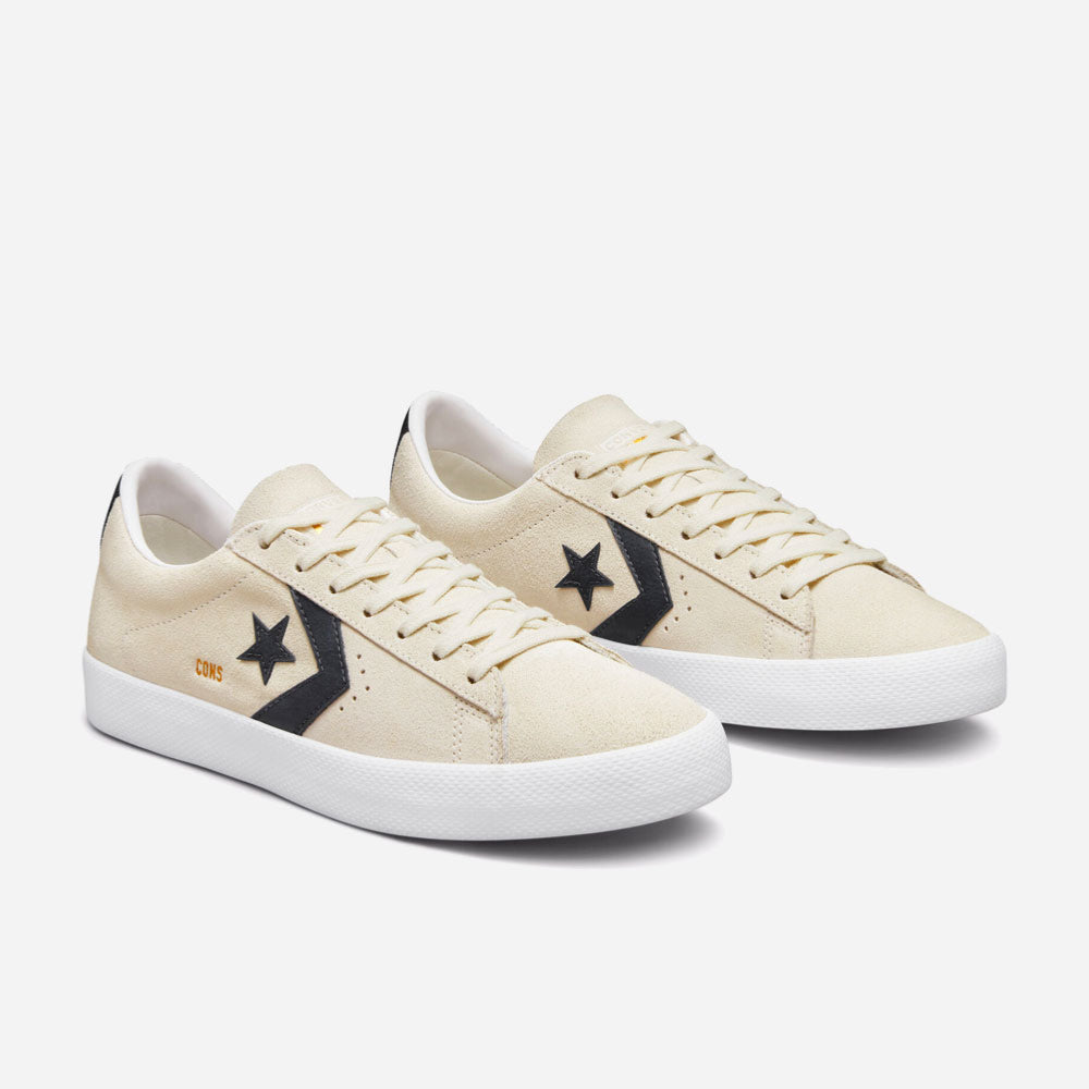 CONS  - PRO LEATHER OX - EGRET BLACK EGRET