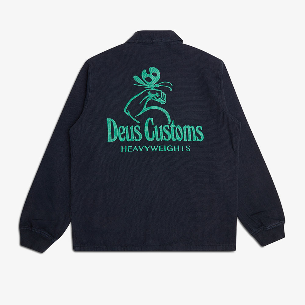 DEUS EX MACHINA - HEAVYWEIGHT CANVAS COACH JACKET -  Anthracite