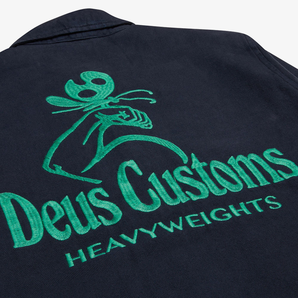 DEUS EX MACHINA - HEAVYWEIGHT CANVAS COACH JACKET -  Anthracite