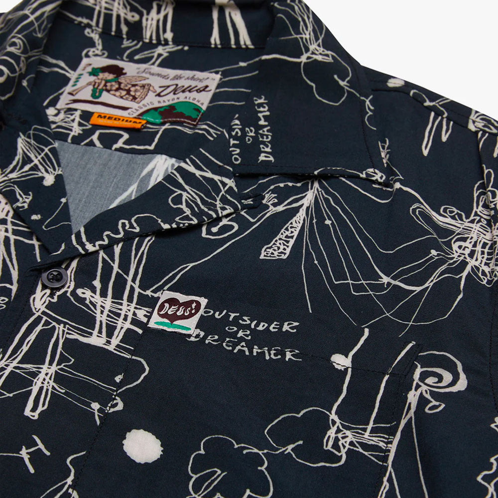 DEUS EX MACHINA - R.G CATO SS SHIRT - Black