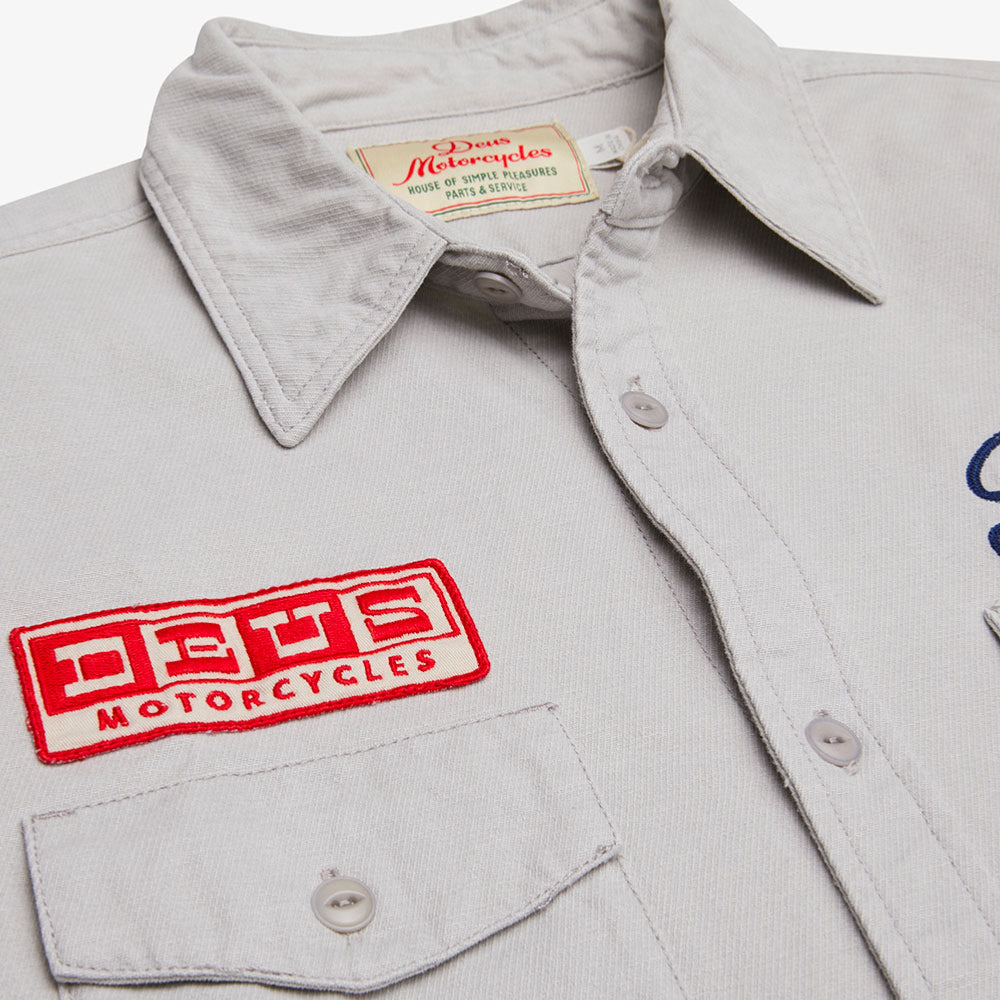 DEUS EX MACHINA - TRUE GRIT SHIRT - DIRTY WHITE