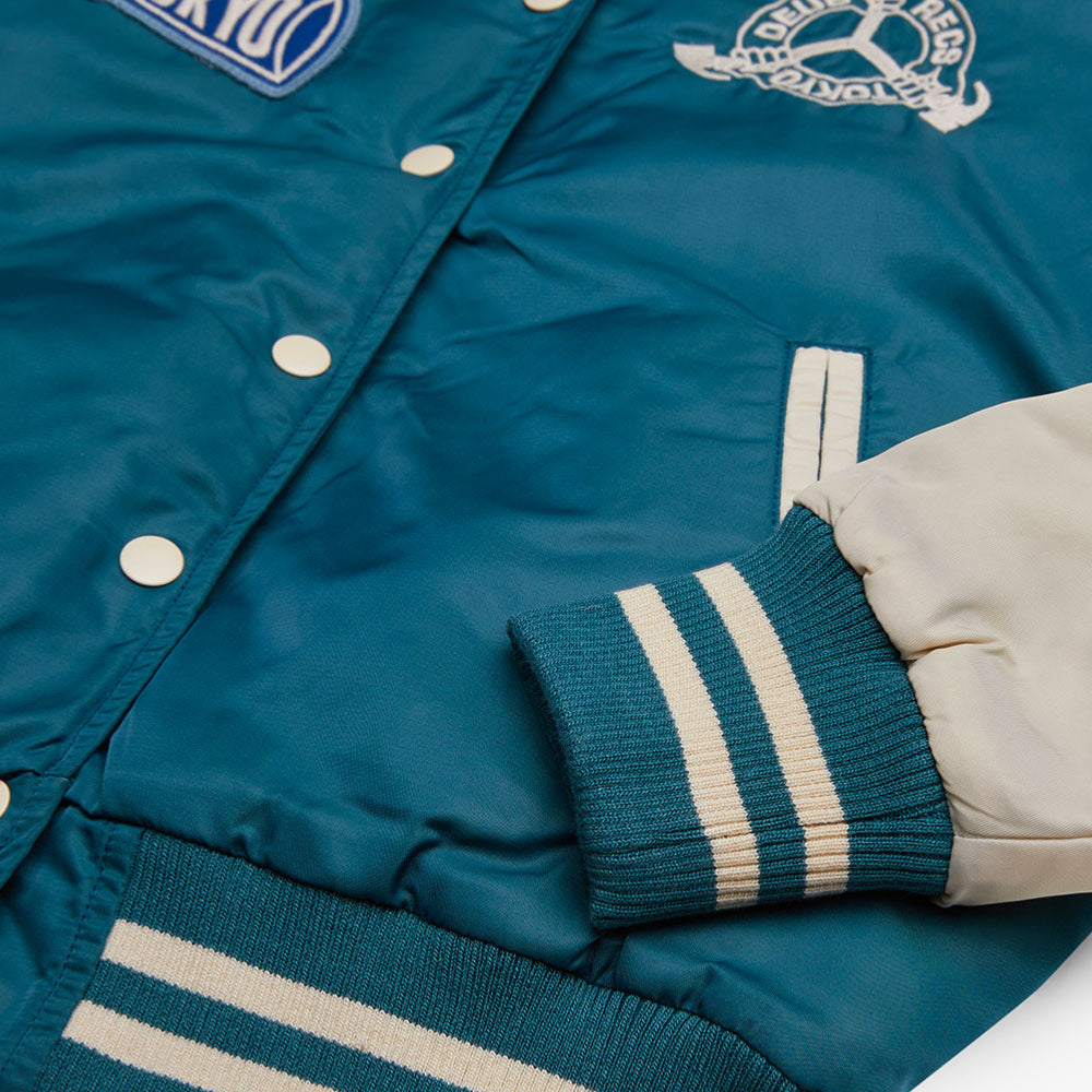 DEUS EX MACHINA - CHROMATIC VARSITY JACKET - Mallard