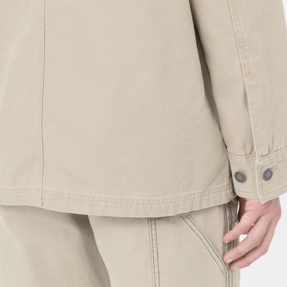 DICKIES  - DUCK CANVAS CHORE JACKET STONE WASH - Desert Sand