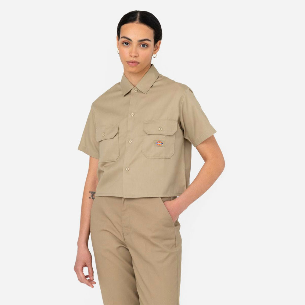 DICKIES - WORK SHIRT SS REC - Khaki