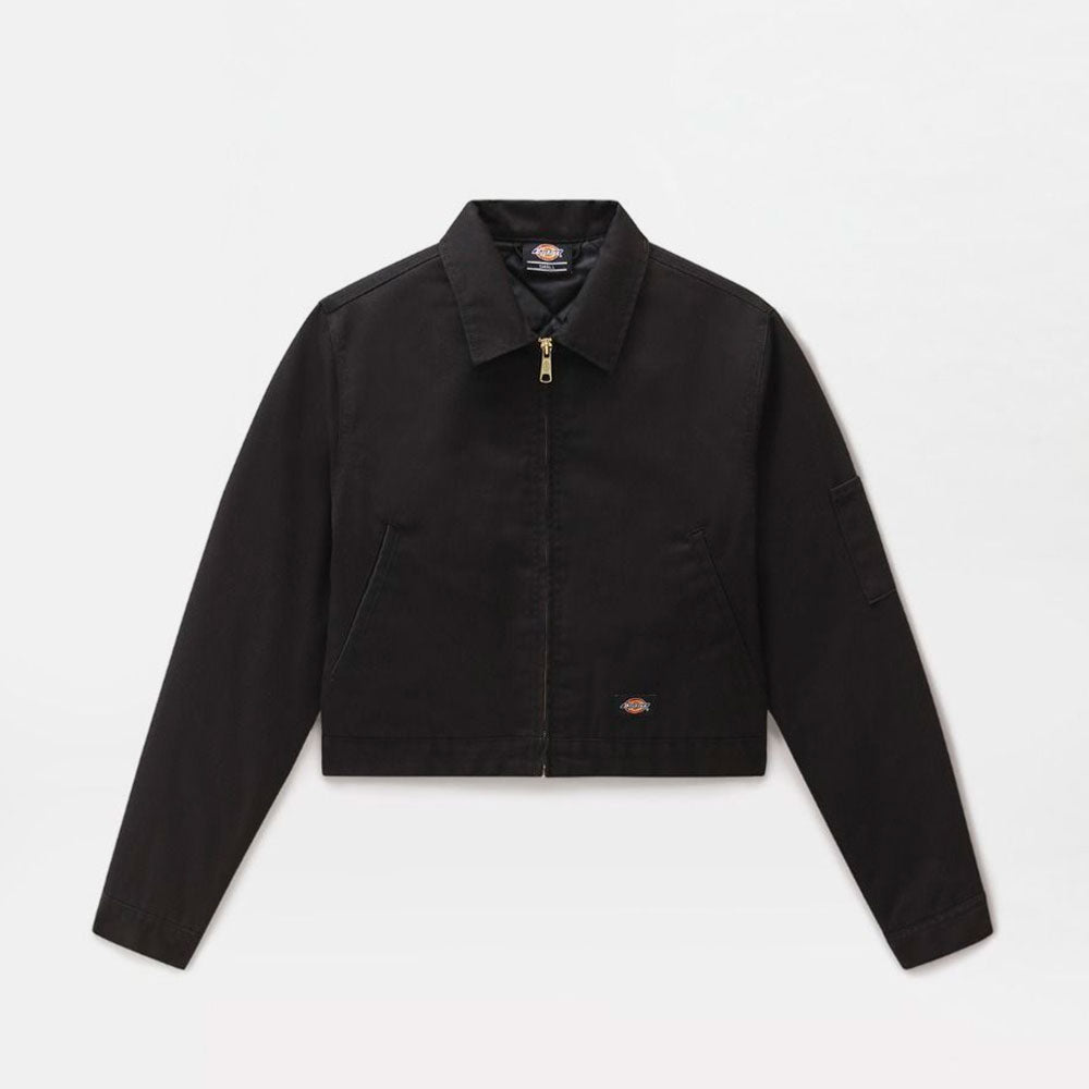 DICKIES - LINED EISENHOWER CROPPED WOMEN REC - BLACK