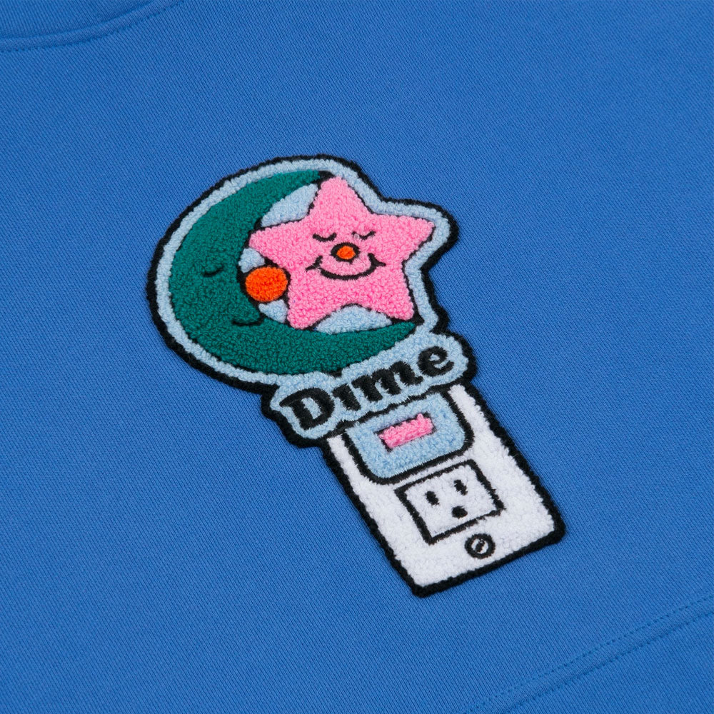 DIME - NIGHTLIGHT CHENILLE HOODIE - Sonic blue