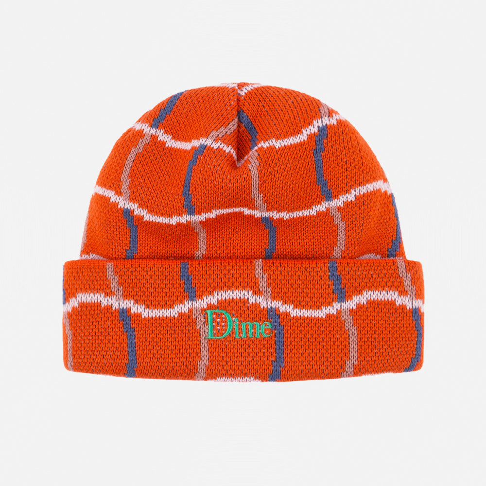 Dime - Wave Checkered Beanie - Orange