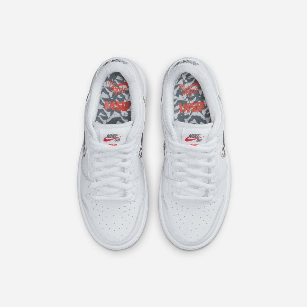 NIKE SB - DUNK LOW PRO  (PS) "OSKI" - White-Cool Grey-White-White