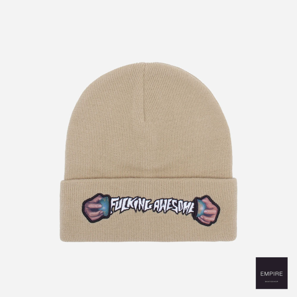 Fucking Awesome - World Cup Cuff Beanie - Sand