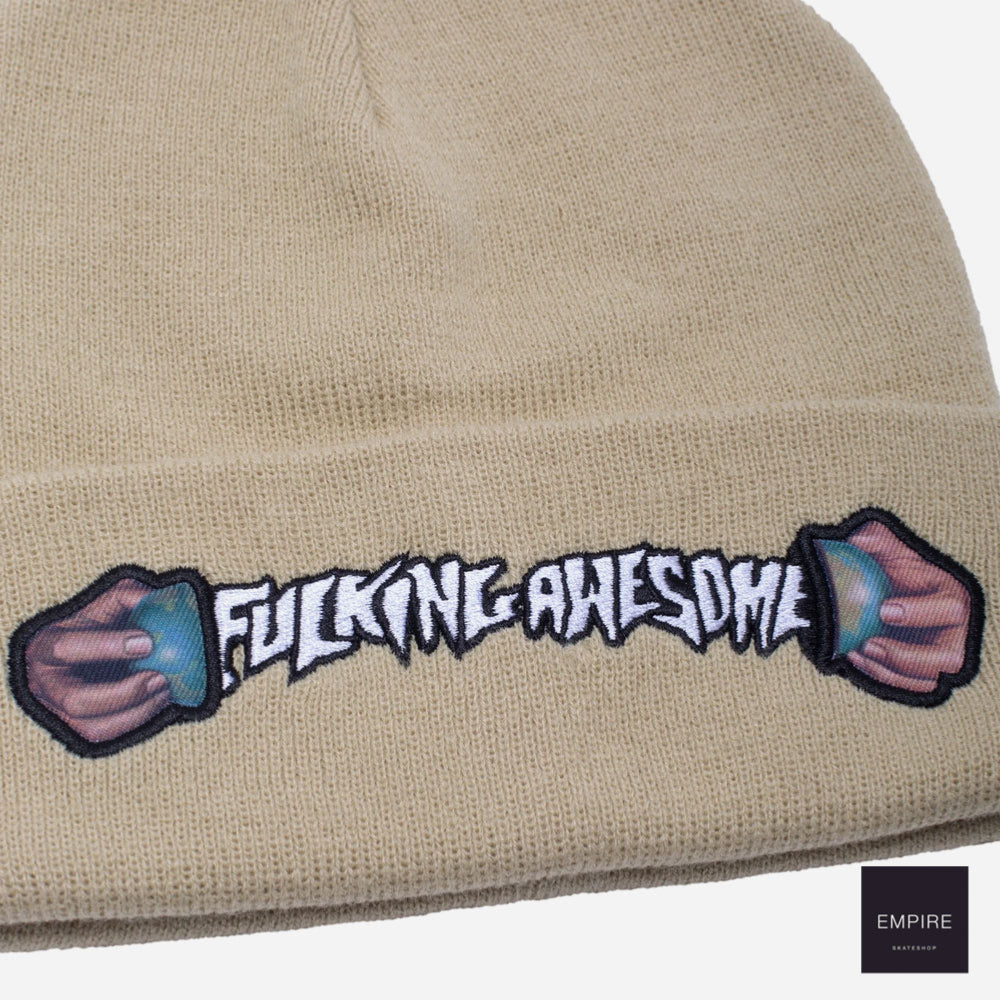 Fucking Awesome - World Cup Cuff Beanie - Sand