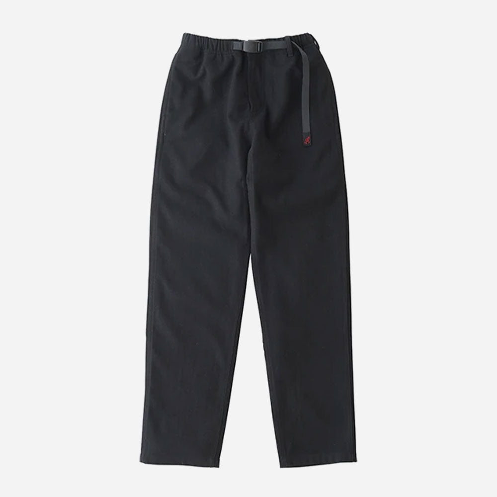 GRAMICCI - WOOL BLEND TUCK TAPERED PANTS - Black