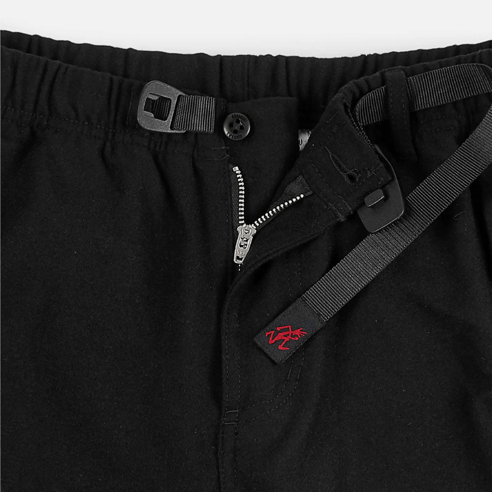 GRAMICCI - WOOL BLEND TUCK TAPERED PANTS - Black