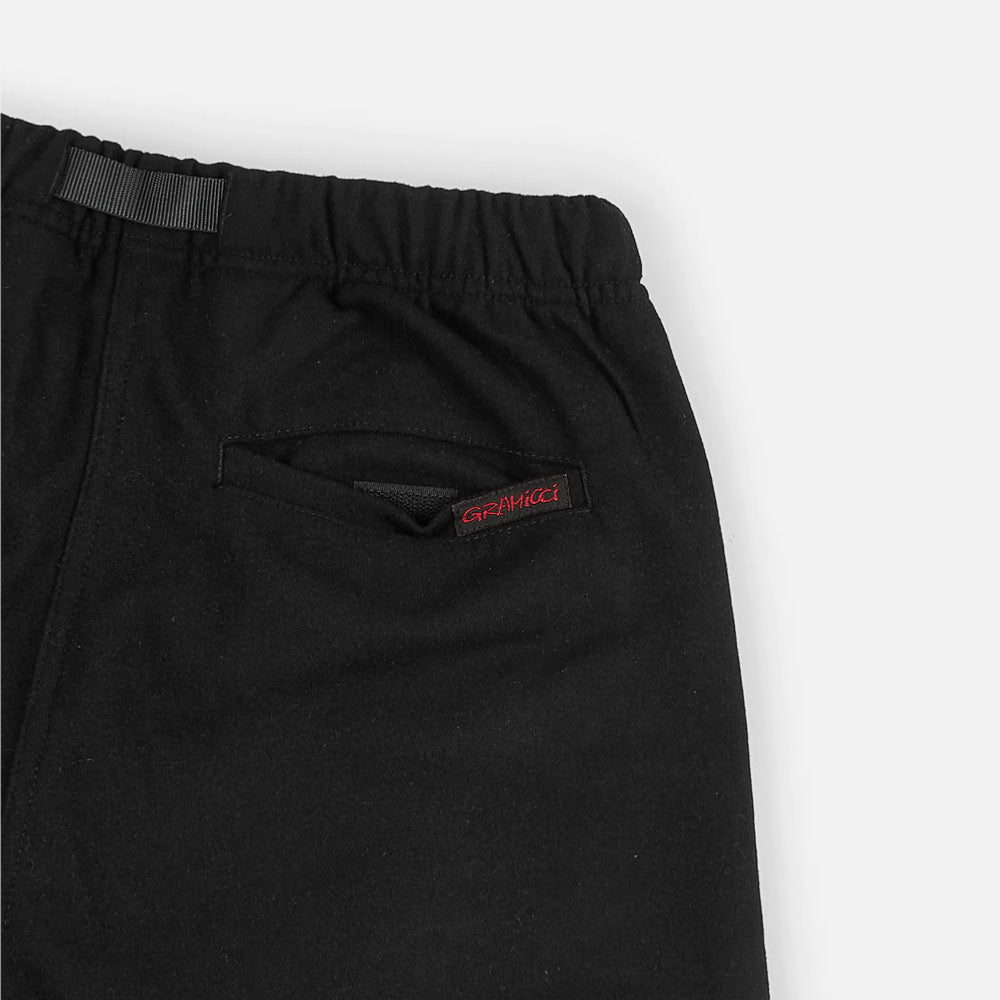 GRAMICCI - WOOL BLEND TUCK TAPERED PANTS - Black