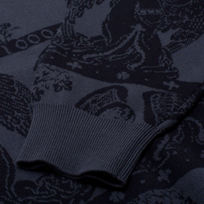 GX1000 - JACQUARD CREWNECK - Blue