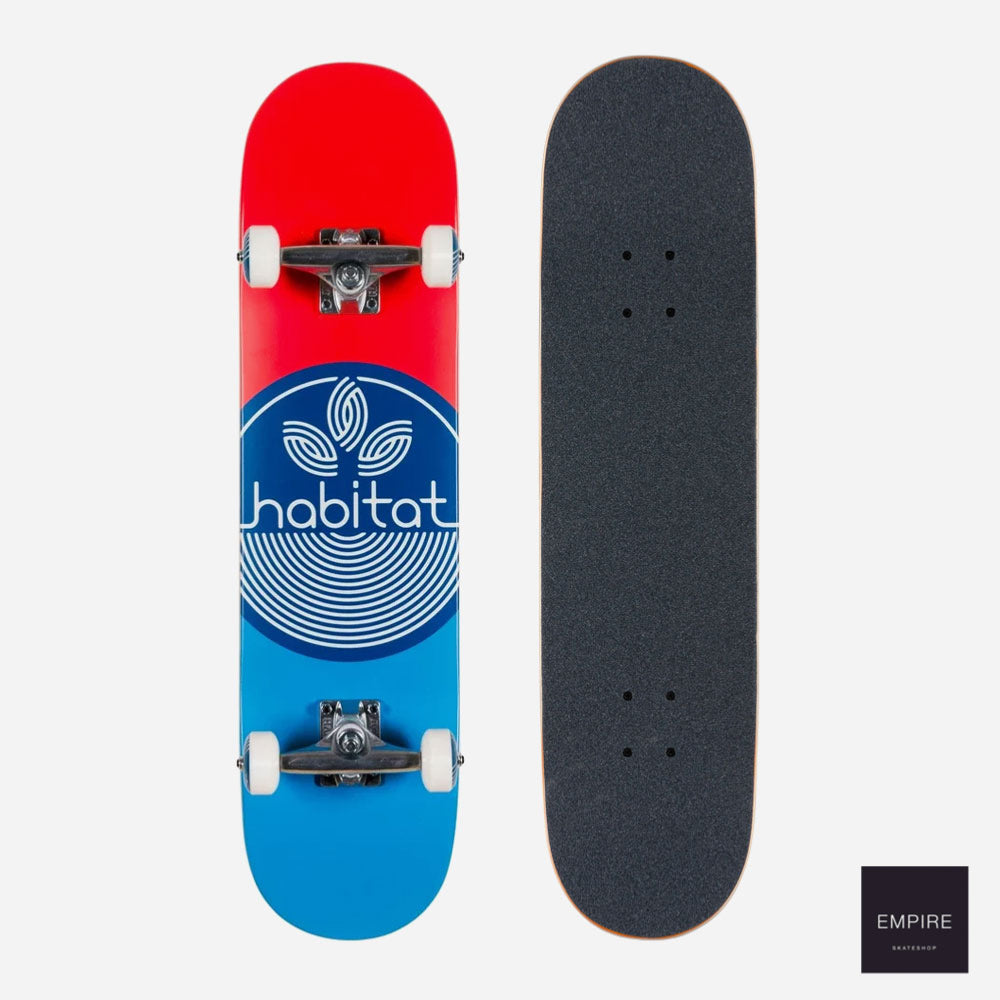 Skateboards habitat - Complete "Leaf dot" - Blue