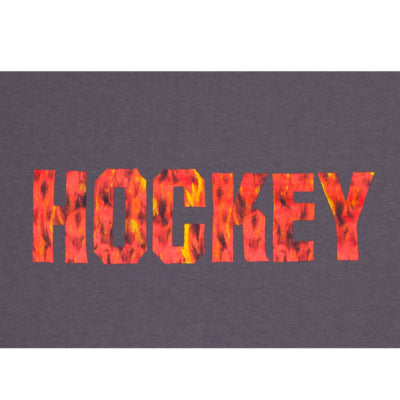 HOCKEY AIR L-S TEE - Charcoal