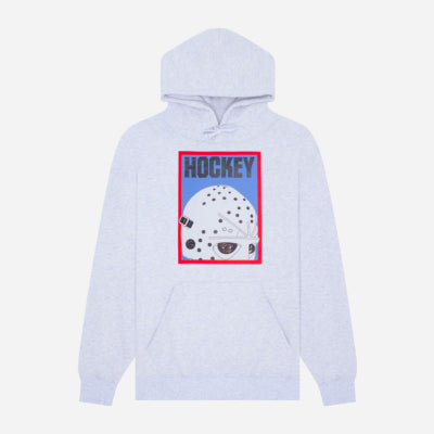 HOCKEY HALF MASK HOOD - GREY HEATHER