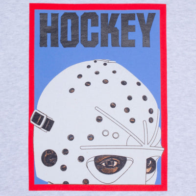 HOCKEY HALF MASK HOOD - GREY HEATHER