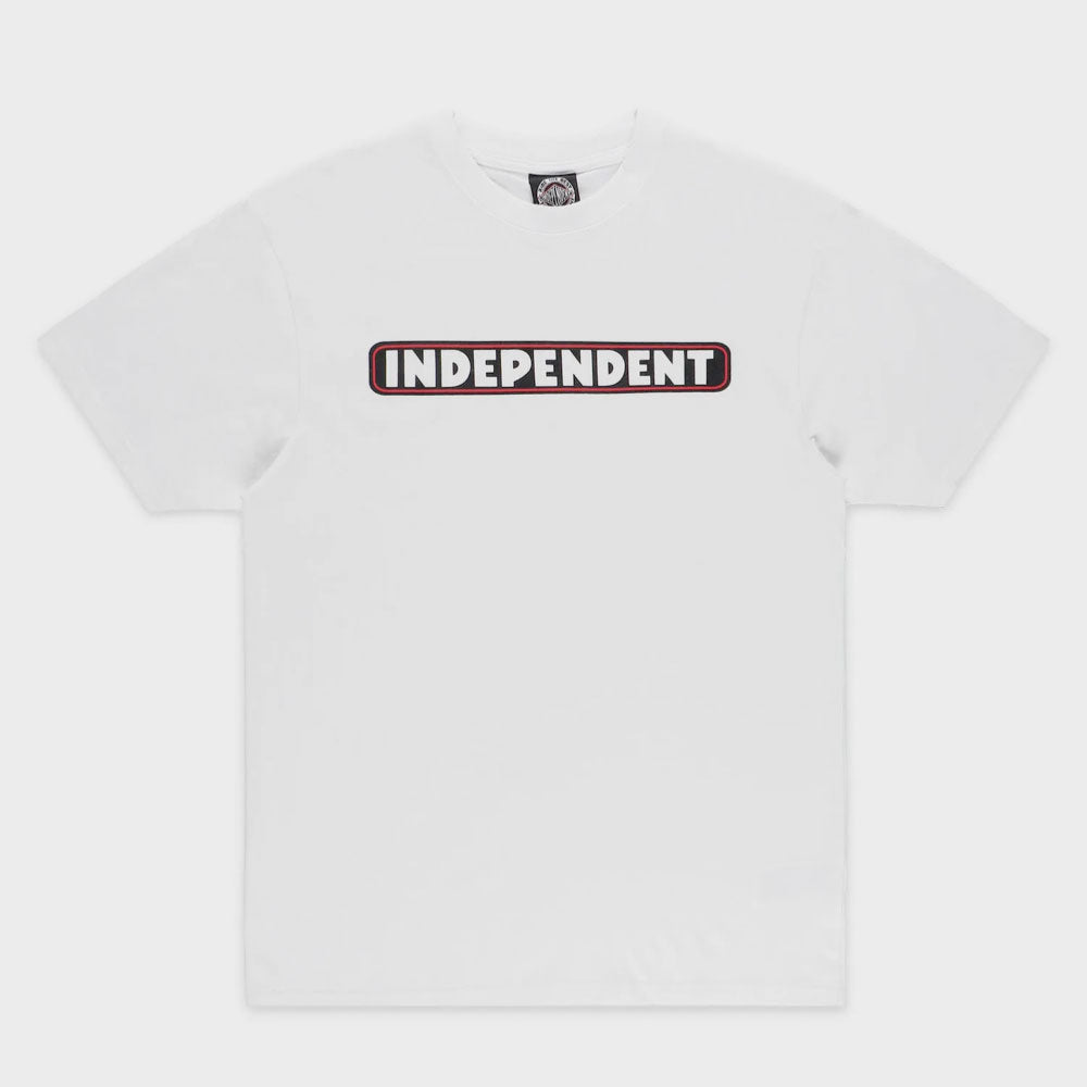 INDEPENDENT - BAR LOGO TEE - White
