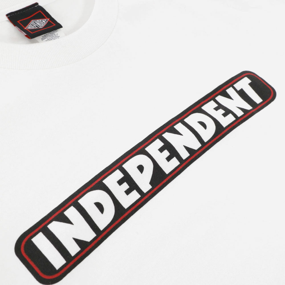 INDEPENDENT - BAR LOGO TEE - White