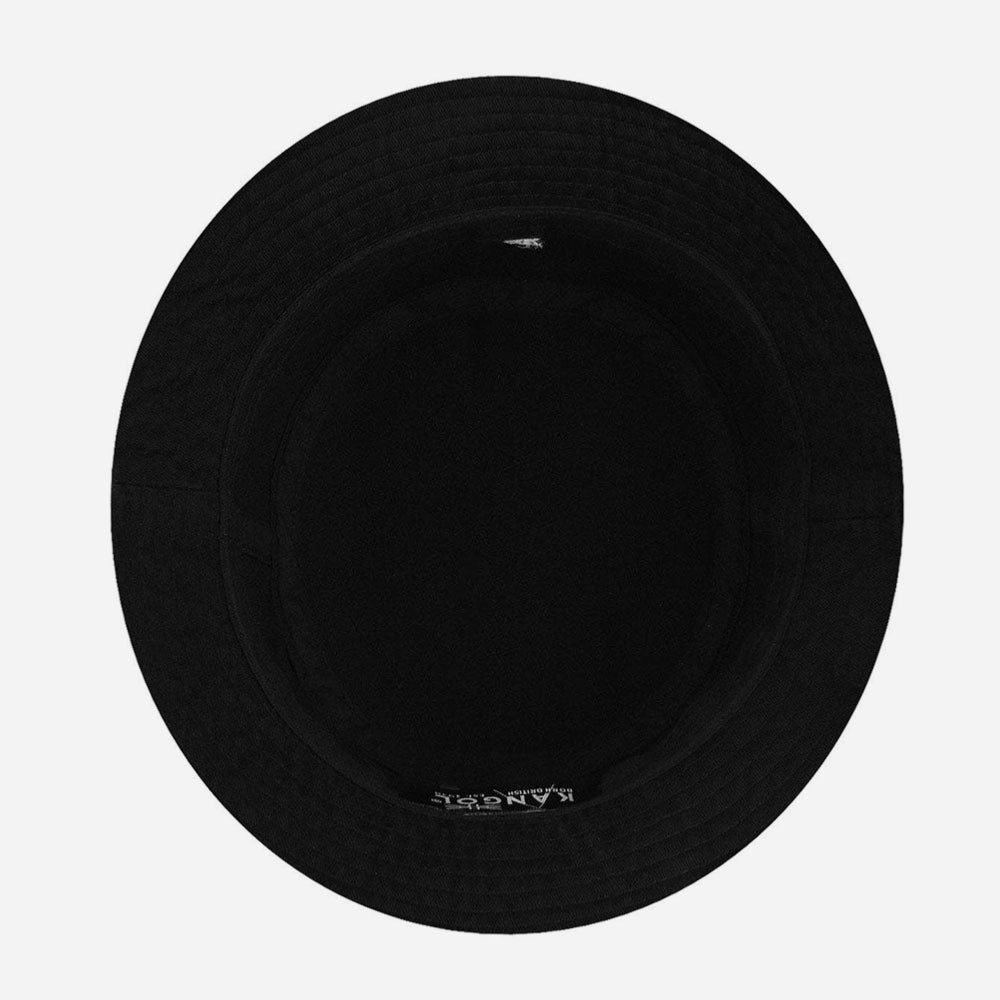 KANGOL - WASHED BUCKET - BLACK