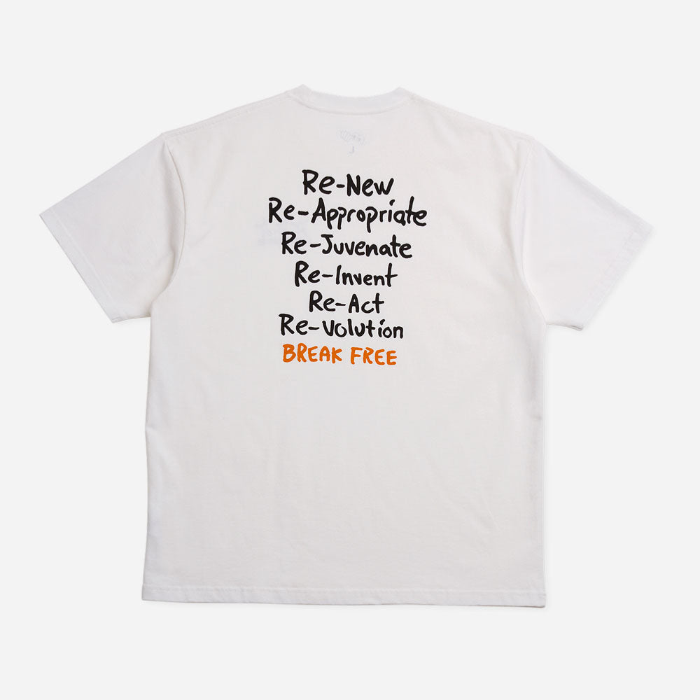 LAST RESORT AB - MESSAGE TEE - White