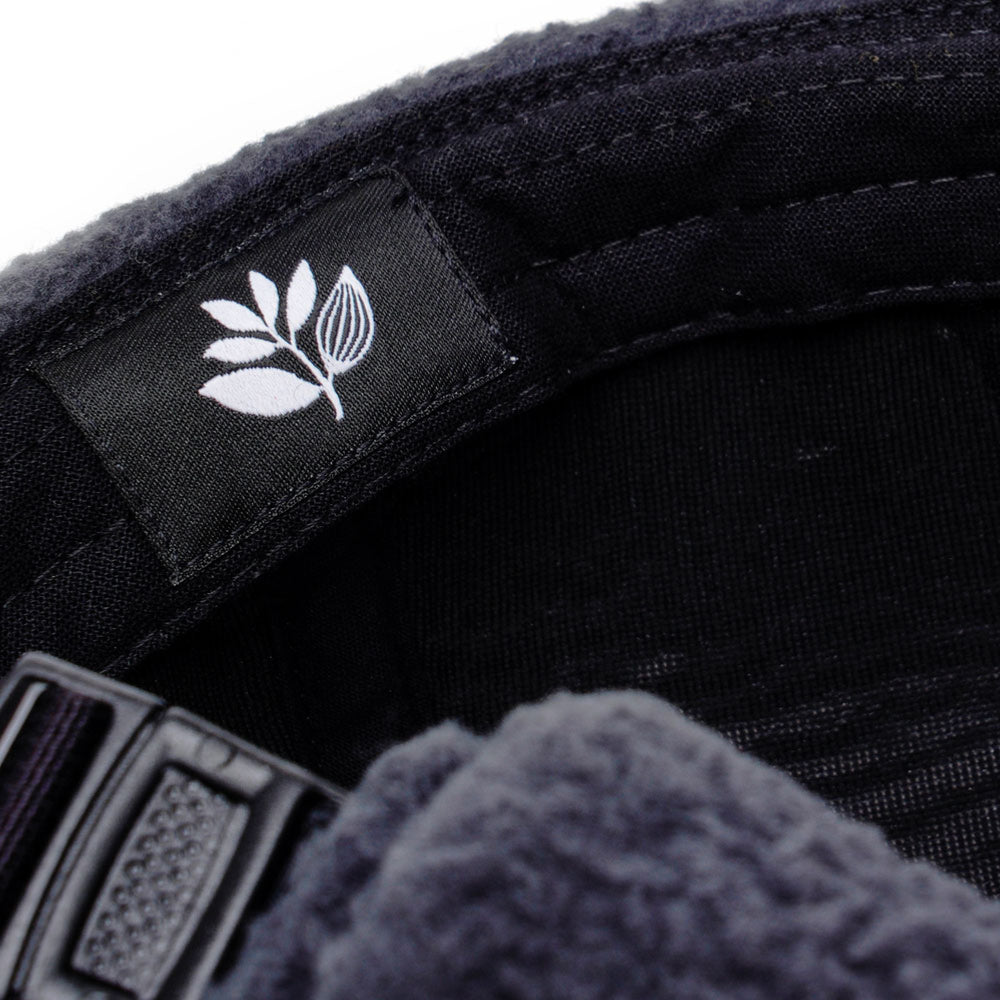 Magenta - Sherpa Sailor Beanie - Dark Charcoal