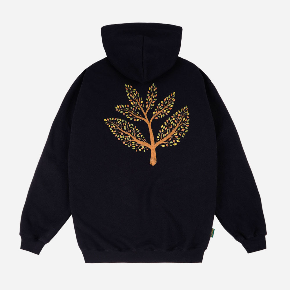 MAGENTA - TREE PLANT HOODIE - BLACK