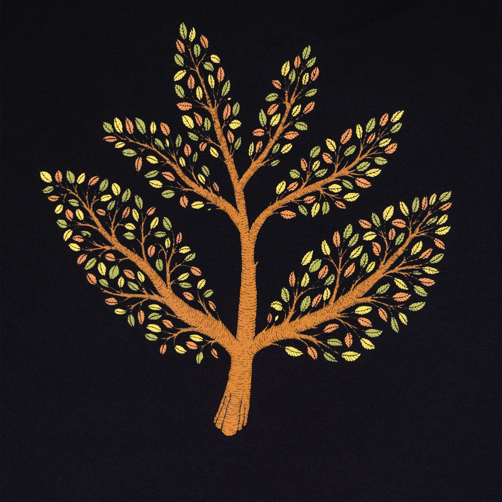 MAGENTA - TREE PLANT HOODIE - BLACK