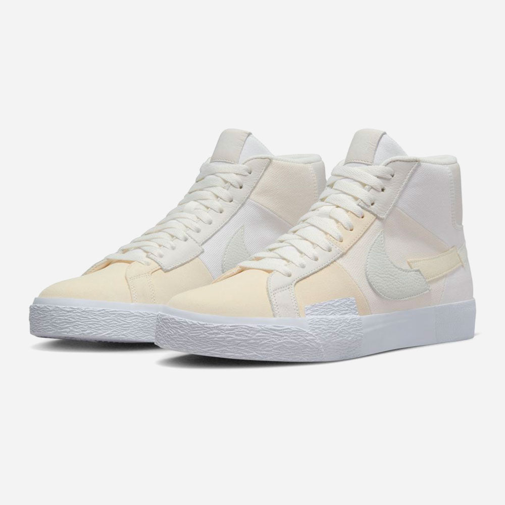 NIKE SB - ZOOM BLAZER MID PREMIUM "UNDYED" - WHITE-WHITE-WHITE-SUMMIT WHITE