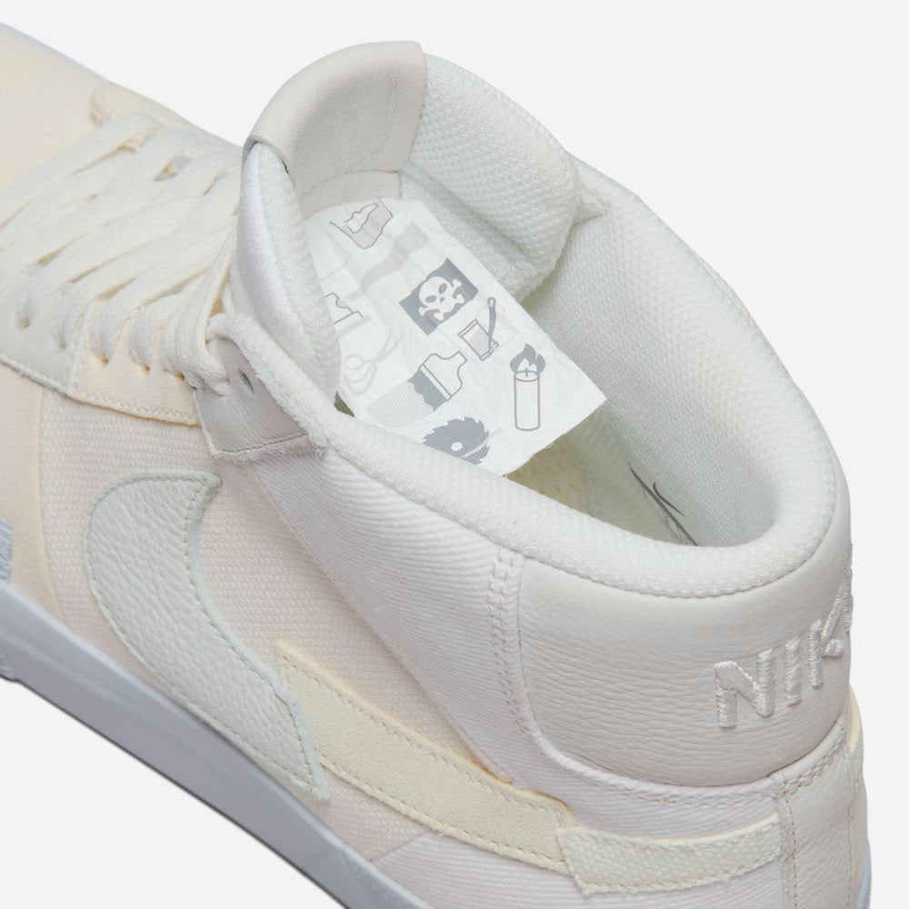 NIKE SB - ZOOM BLAZER MID PREMIUM "UNDYED" - WHITE-WHITE-WHITE-SUMMIT WHITE