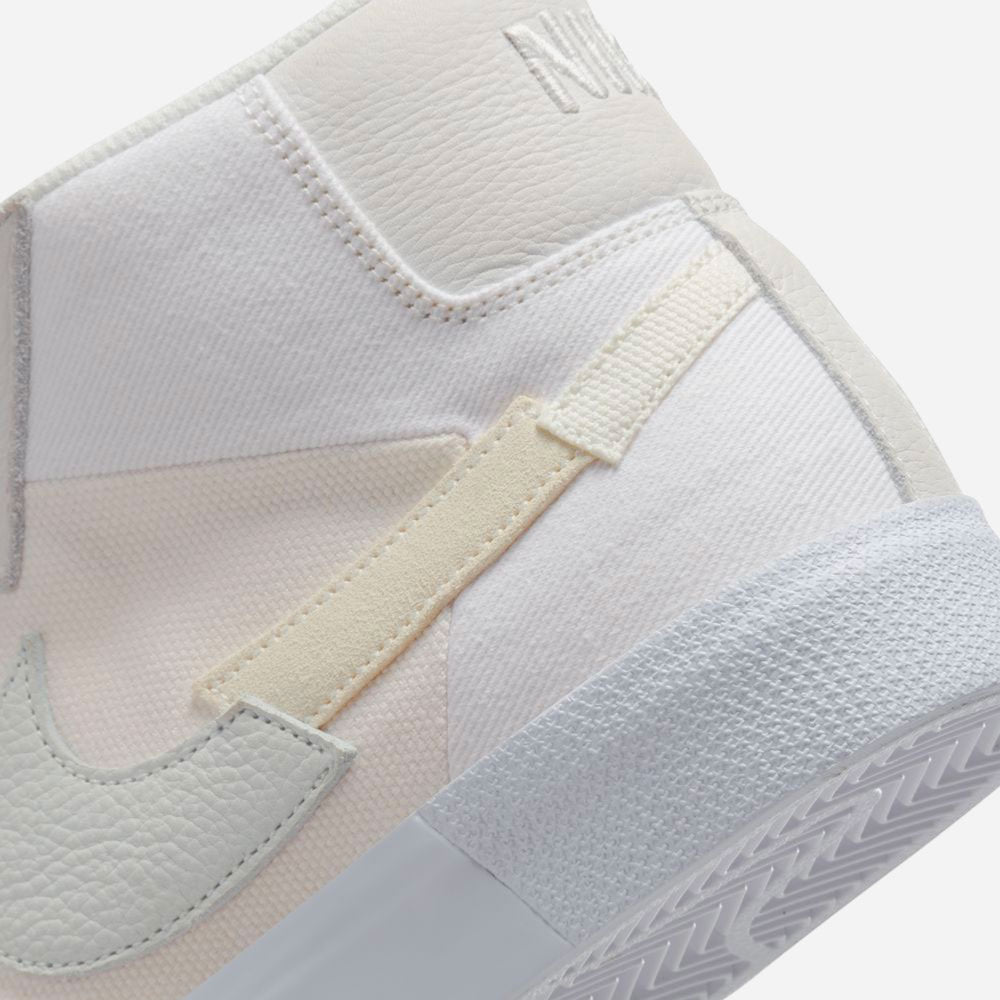 NIKE SB - ZOOM BLAZER MID PREMIUM "UNDYED" - WHITE-WHITE-WHITE-SUMMIT WHITE
