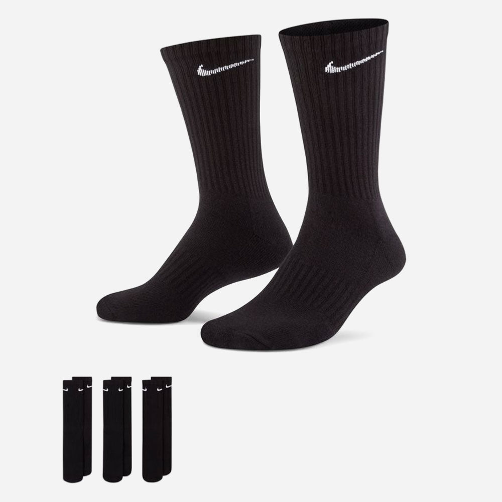 Nike - Everyday Cushioned 3 Pack Socks - Black