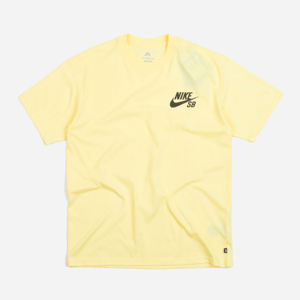 NIKE SB - ICON LOGO TEE - Lemon Chiffon
